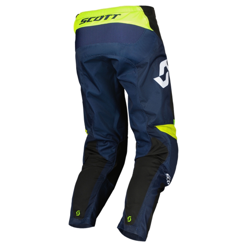 Motokrosové kalhoty SCOTT EVO Race fialovo-fluo žluté