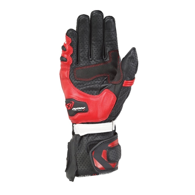 Pánské rukavice IXON RS Tempo AIR černo-červené výprodej