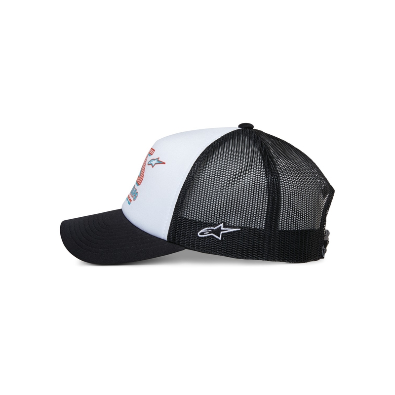 Kšiltovka Alpinestars Ayess Trucker bílo-černá
