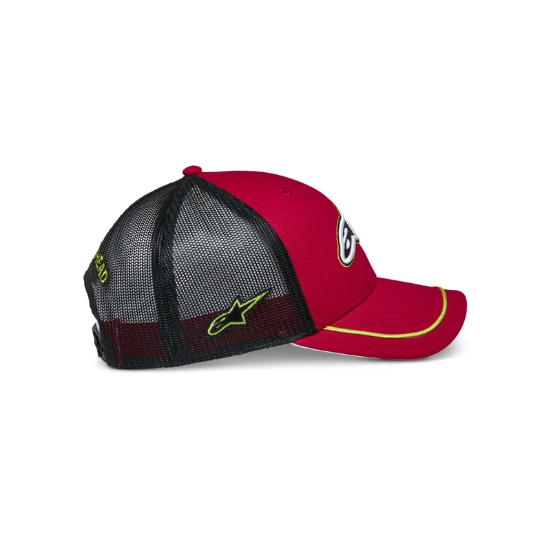 Kšiltovka Alpinestars Exceed Trucker červeno-černá