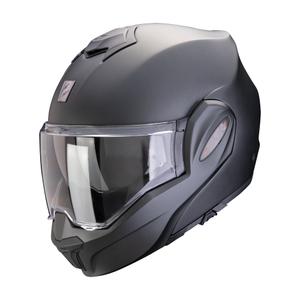 Překlápěcí přilba Scorpion EXO-TECH EVO PRO SOLID perleťově matná černá - II. jakost