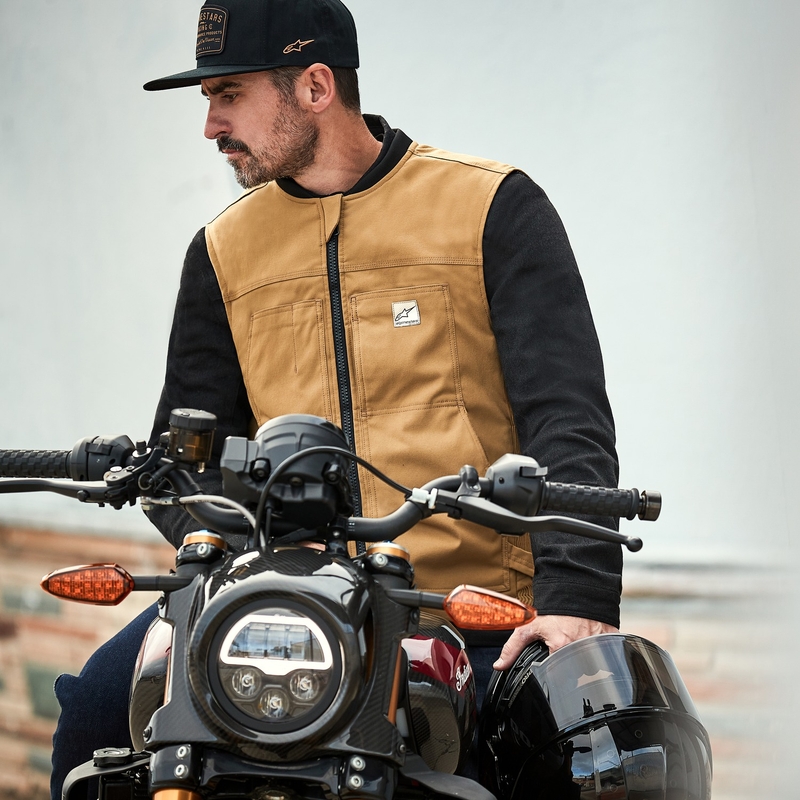 Airbagová vesta Alpinestars Tech-Air®3 V2 Canvas system béžová