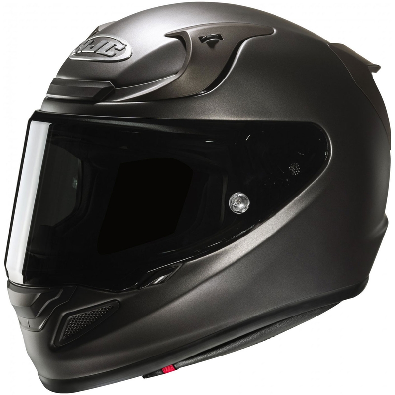 Integrální helma na motorku HJC RPHA 12 Solid semi flat titanová