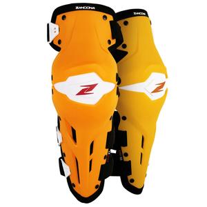 Kolenní chrániče na motorku Zandona X-Treme Kneeguard oranžovo-bílé