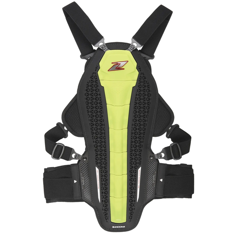 Chránič páteře a hrudníku Zandona Hybrid Armour X8 fluo žlutý 178 - 187 cm