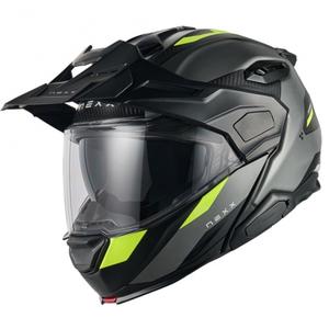 Výklopná helma na motorku Nexx X.Lifecountry Terra matná šedo-fluo žlutá