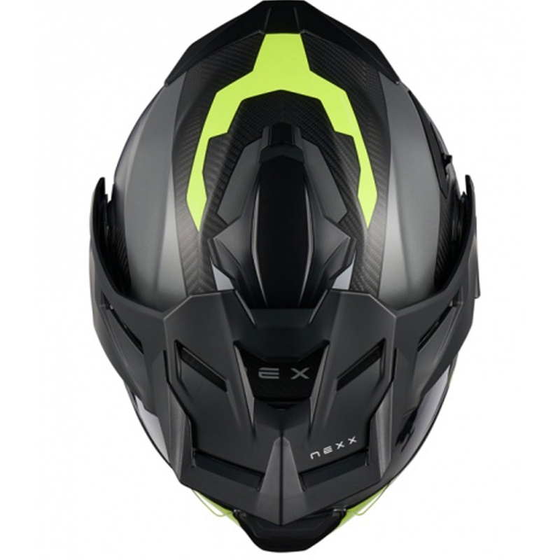 Výklopná helma na motorku Nexx X.Lifecountry Terra matná šedo-fluo žlutá