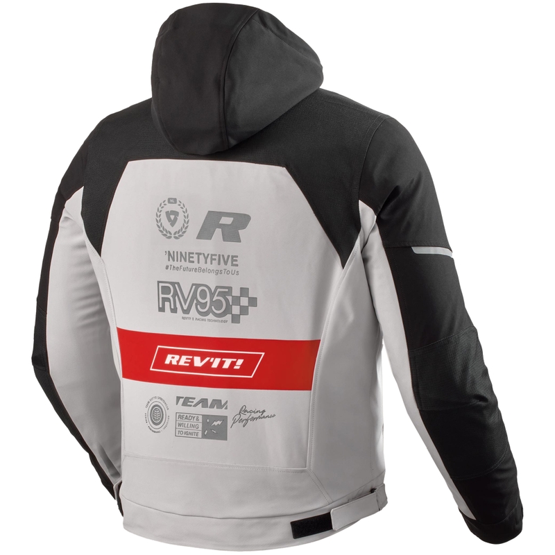 Bunda na motorku Revit Haste H2O černo-červená