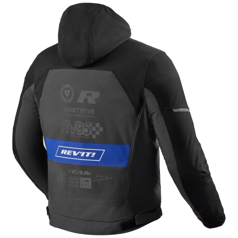 Bunda na motorku Revit Haste H2O černo-modrá