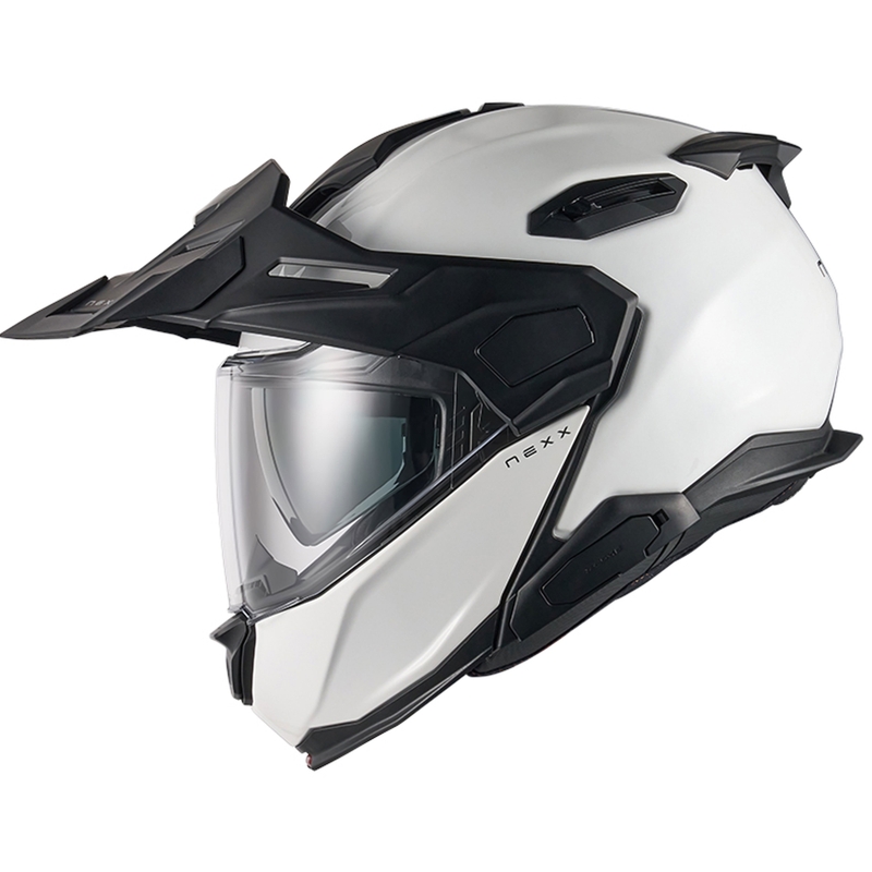 Výklopná helma na motorku Nexx X.Lifecountry Plain bílá
