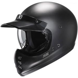 Integrální helma na motorku HJC V60 Solid semi flat černá