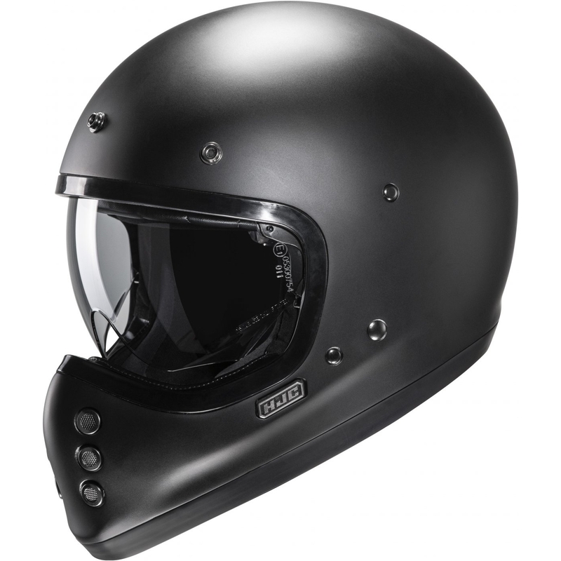 Integrální helma na motorku HJC V60 Solid semi flat černá