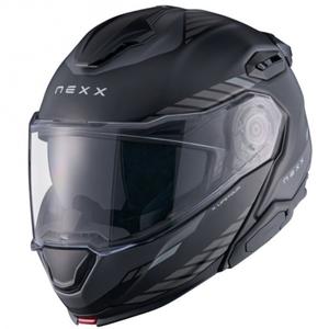 Vyklápěcí helma na motorku Nexx X.Lifetour Globe matná černo-šedá