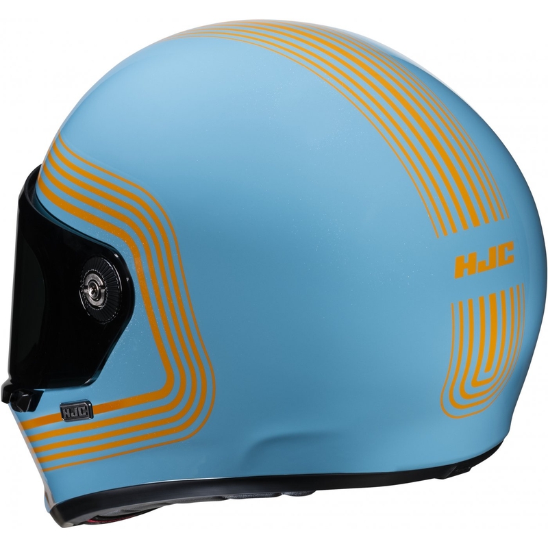 Integrální helma na motorku HJC V10 Foni MC27 tyrkysovo-oranžová