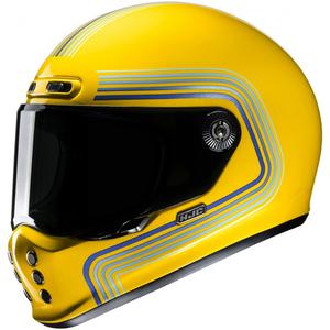 Integrální helma na motorku HJC V10 Foni MC3 žluto-modrá