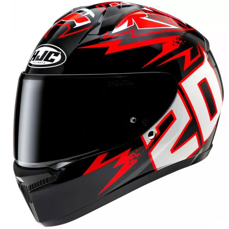 Integrální helma na motorku HJC C10 Diablo Mask MC1 černo-červeno-bílá Velikost: XS