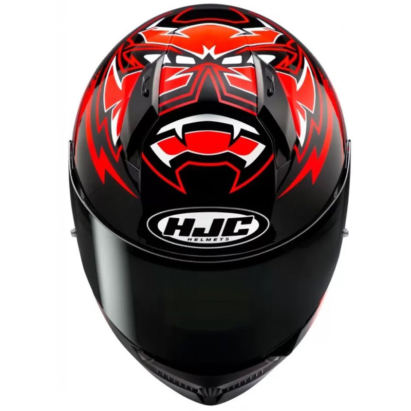 Integrální helma na motorku HJC C10 Diablo Mask MC1 černo-červeno-bílá