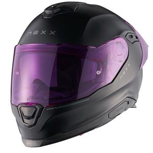 Integrální helma na motorku NEXX Y.100R Subsonic matná černo-růžová