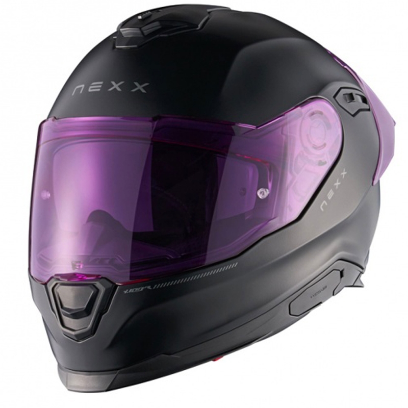 Integrální helma na motorku NEXX Y.100R Subsonic matná černo-růžová