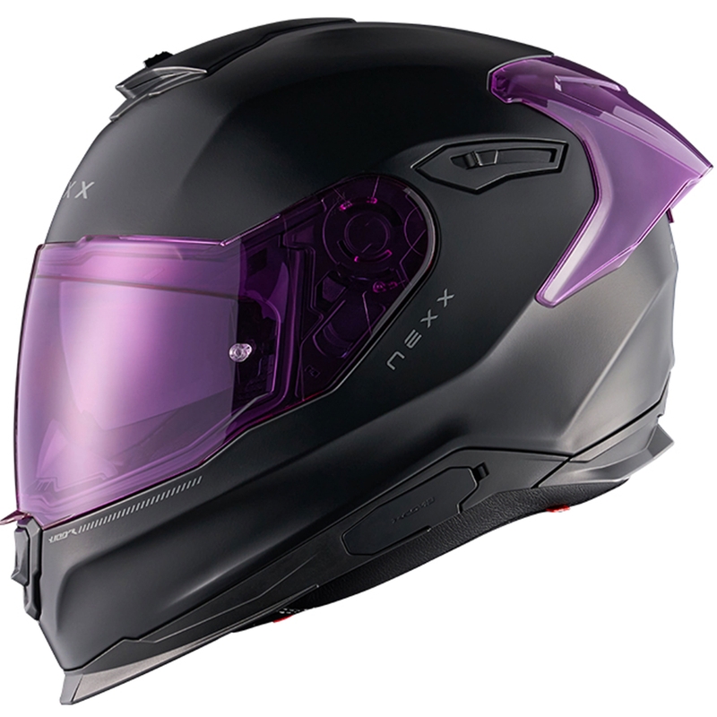 Integrální helma na motorku NEXX Y.100R Subsonic matná černo-růžová