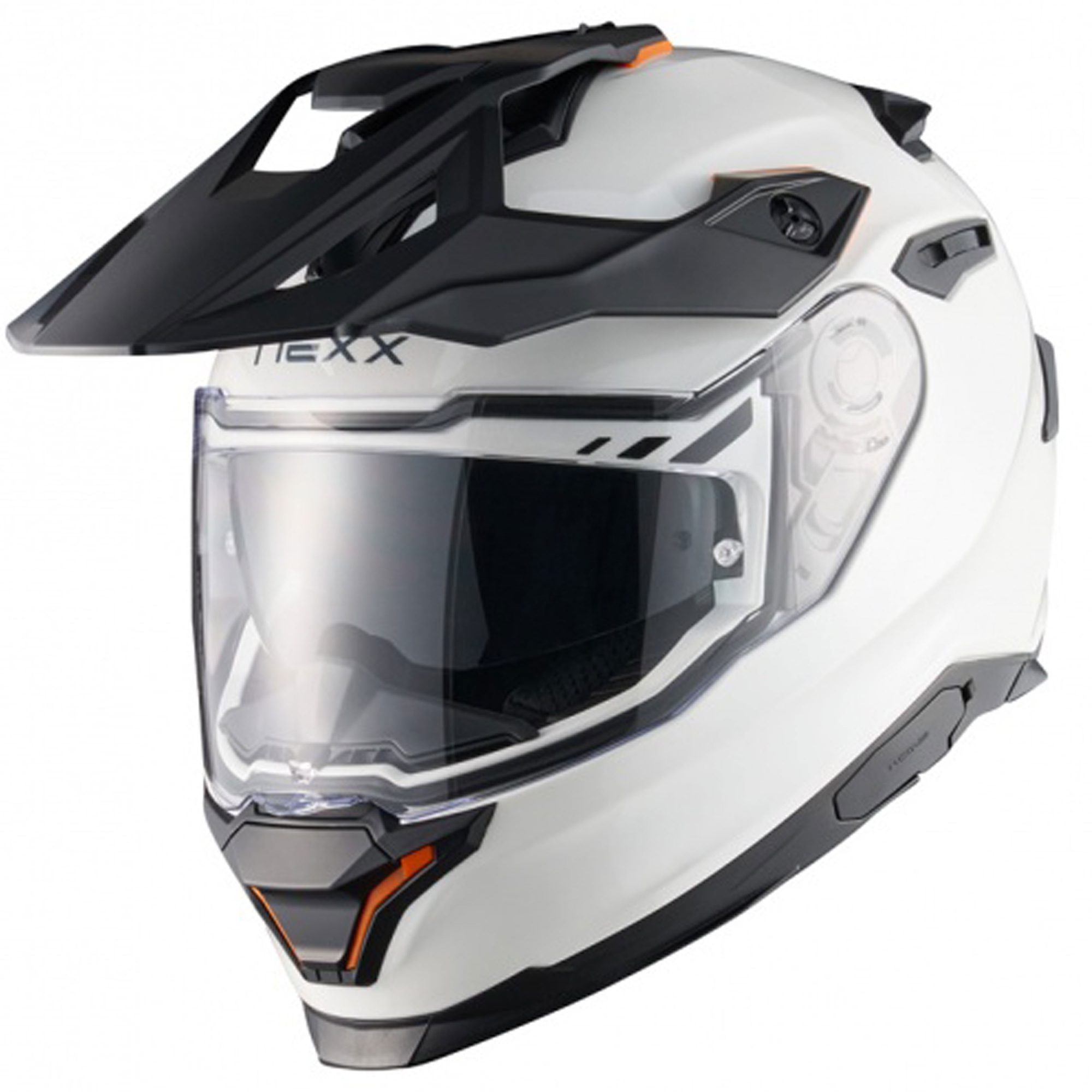 Enduro helma na motorku NEXX Y.TRAVL Plain bílá Velikost: XS