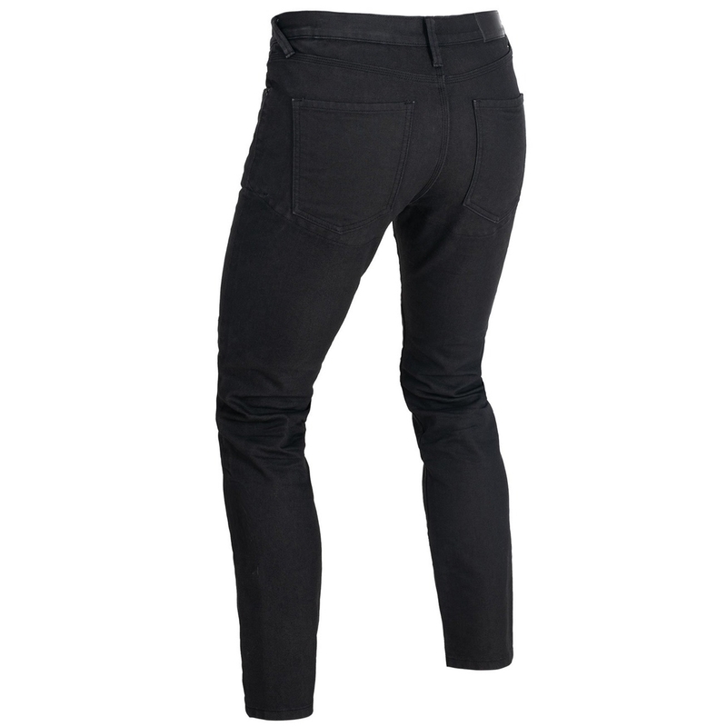 Džíny na motorku Oxford Original Approved AAA Slim Jeans černé