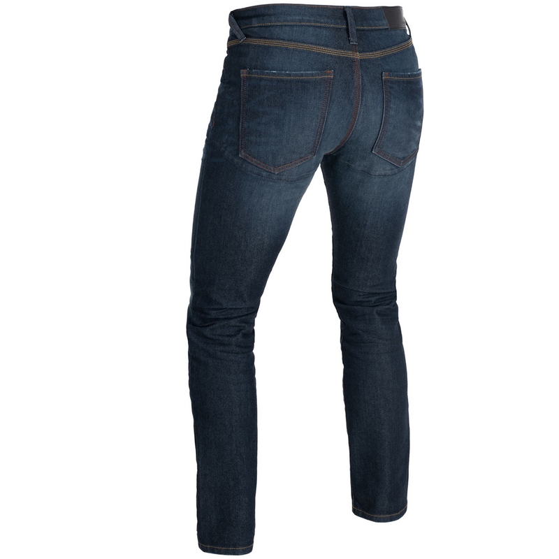 Džíny na motorku Oxford Original Approved AAA Straight Jeans seprané modré