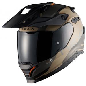 Enduro helma na motorku NEXX Y.TRAVL Quest matná pískovo-černá