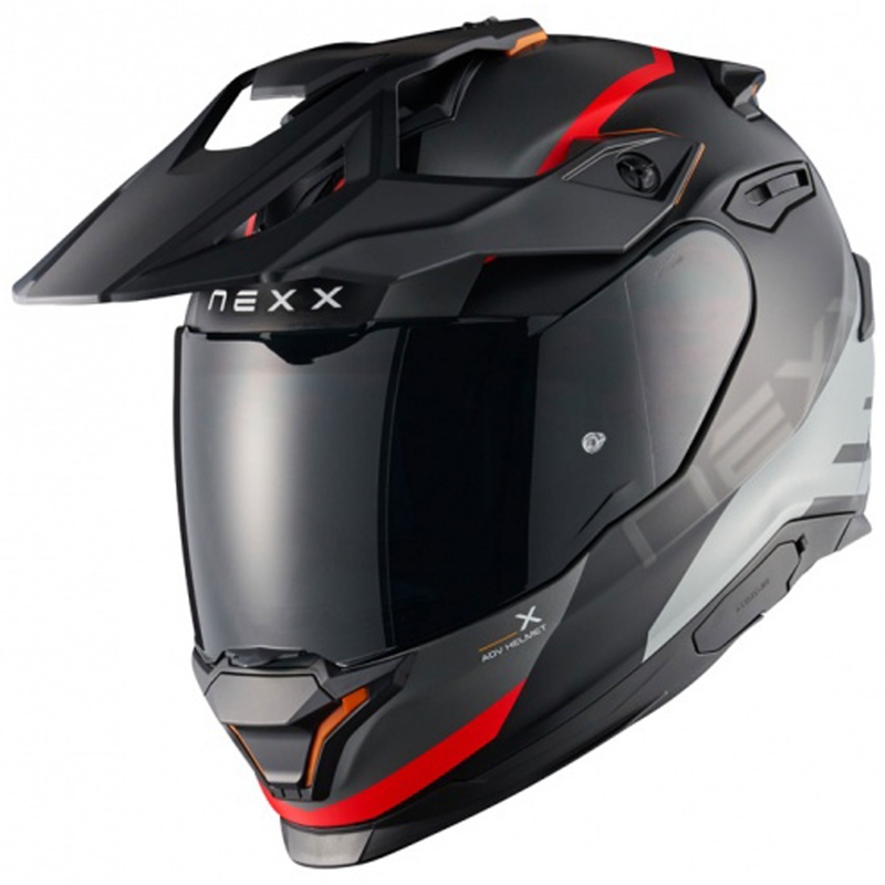 Enduro helma na motorku NEXX Y.TRAVL Quest matná černo-červená