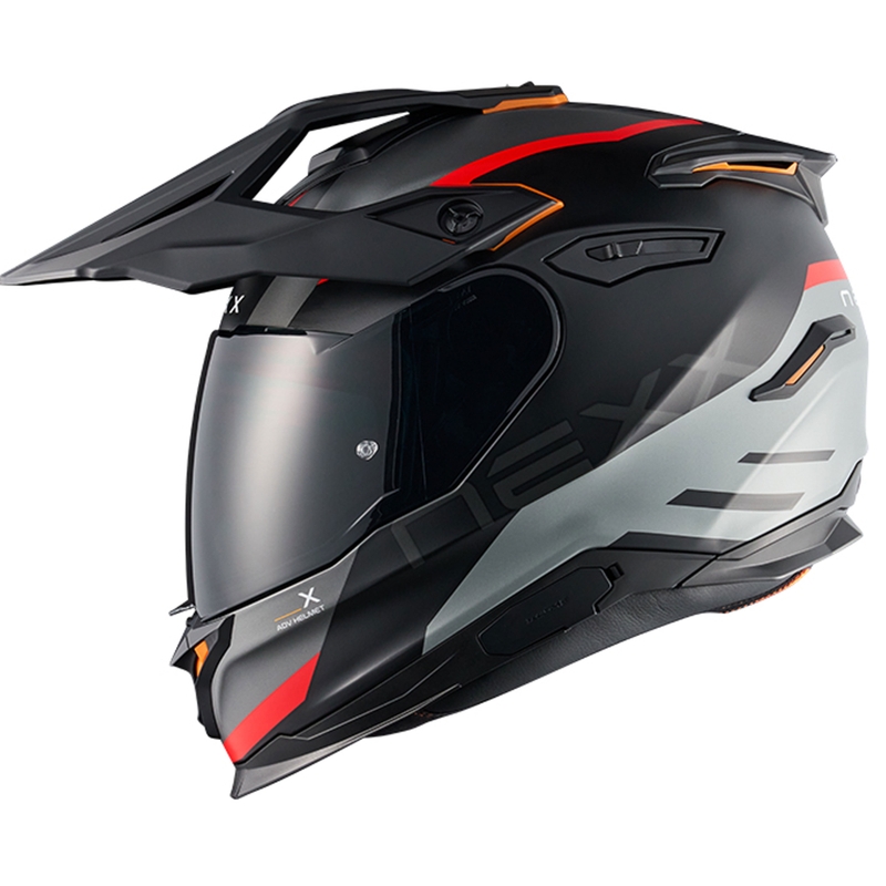 Enduro helma na motorku NEXX Y.TRAVL Quest matná černo-červená