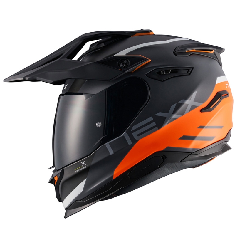 Enduro helma na motorku NEXX Y.TRAVL Quest matná oranžová