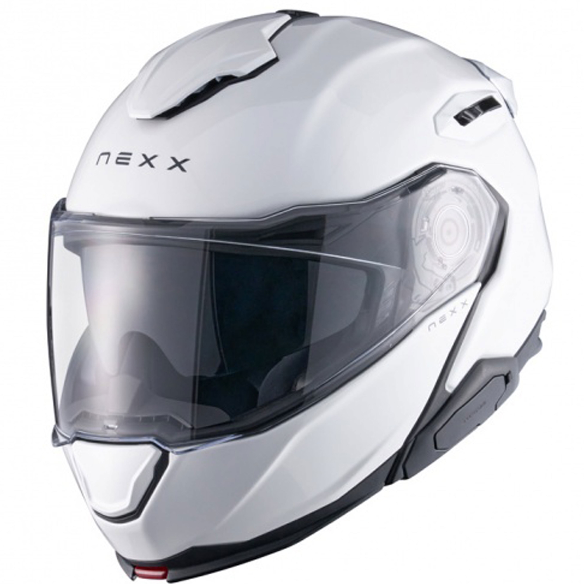 Vyklápěcí helma na motorku Nexx X.Lifetour Plain matná bílá Velikost: 2XL
