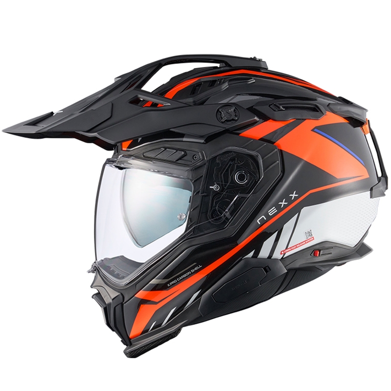 Enduro helma na motorku Nexx X.WED3 Gobi oranžovo-bílá výprodej