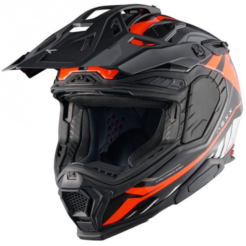 Enduro helma na motorku Nexx X.WED3 Gobi oranžovo-bílá výprodej