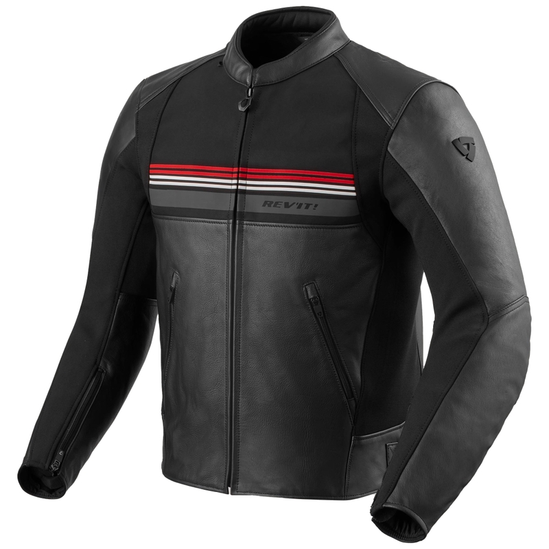 Bunda na motorku Revit Mile 2 černo-červená