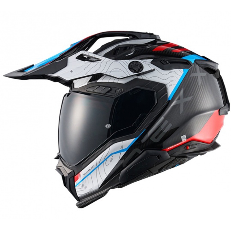Enduro helma na motorku Nexx X.WED3 Furka modro-červená