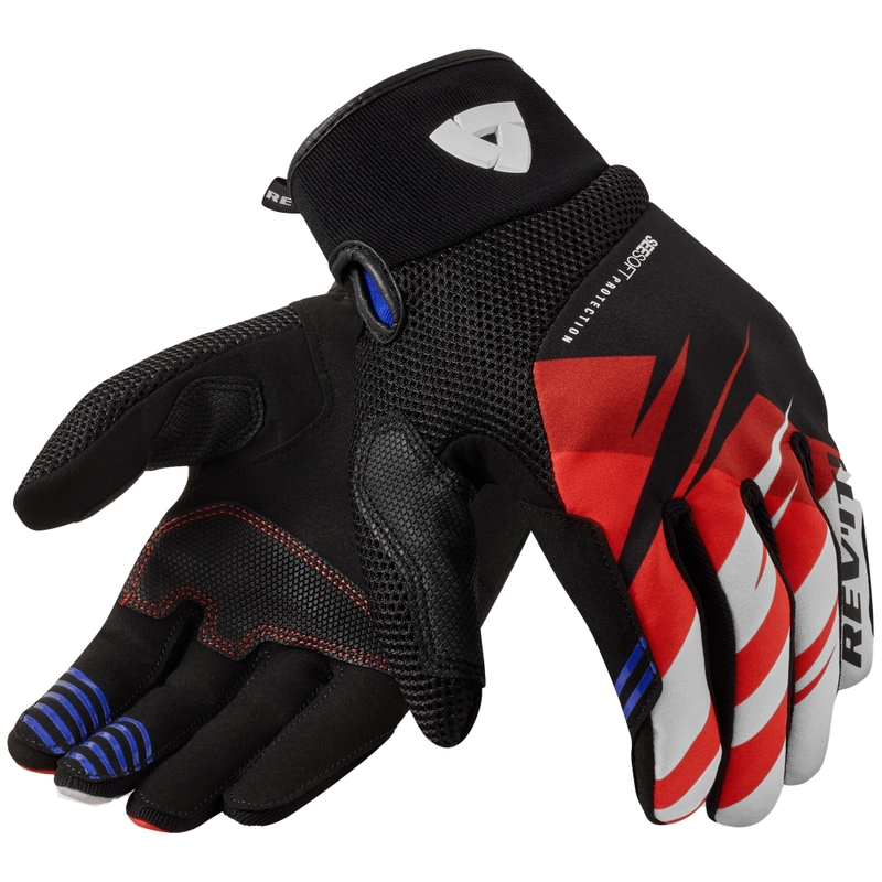 Rukavice na motorku Revit Surge černo-červené