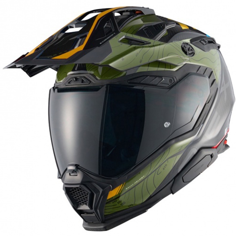 Enduro helma na motorku Nexx X.WED3 Furka zeleno-žlutá