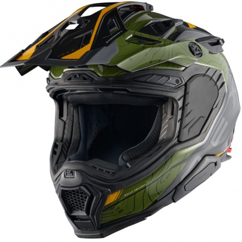 Enduro helma na motorku Nexx X.WED3 Furka zeleno-žlutá