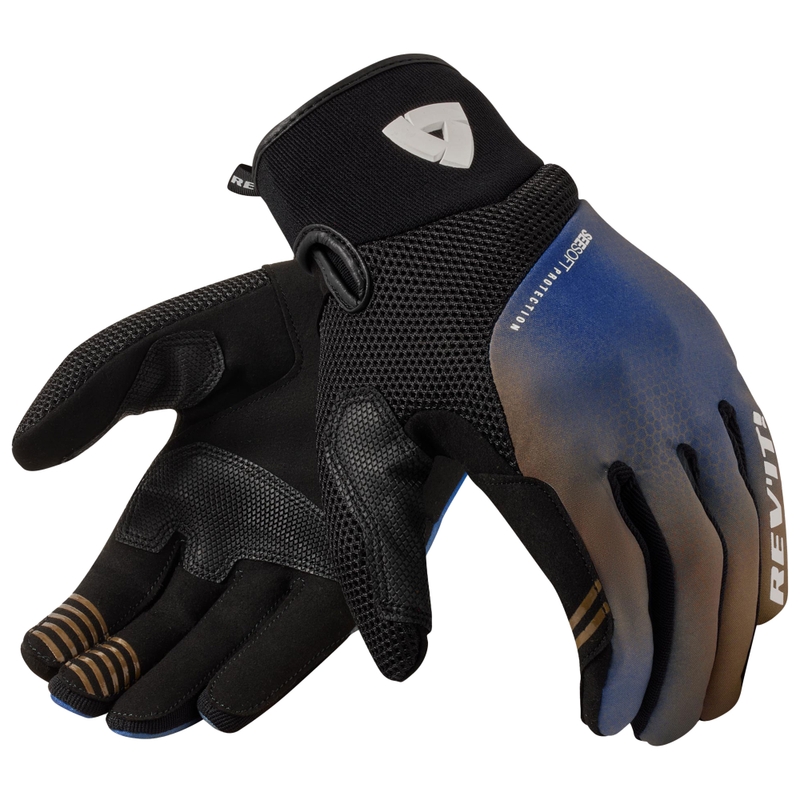Rukavice na motorku Revit Surge camo-modré