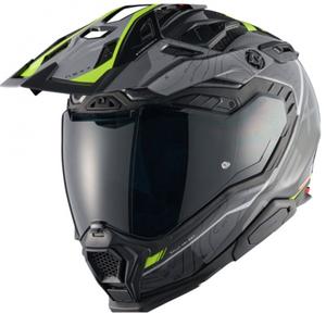 Enduro helma na motorku Nexx X.WED3 Furka šedo-fluo žlutá