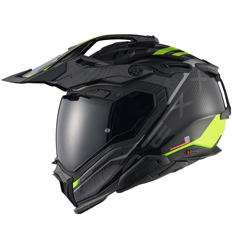 Enduro helma na motorku Nexx X.WED3 Furka šedo-fluo žlutá