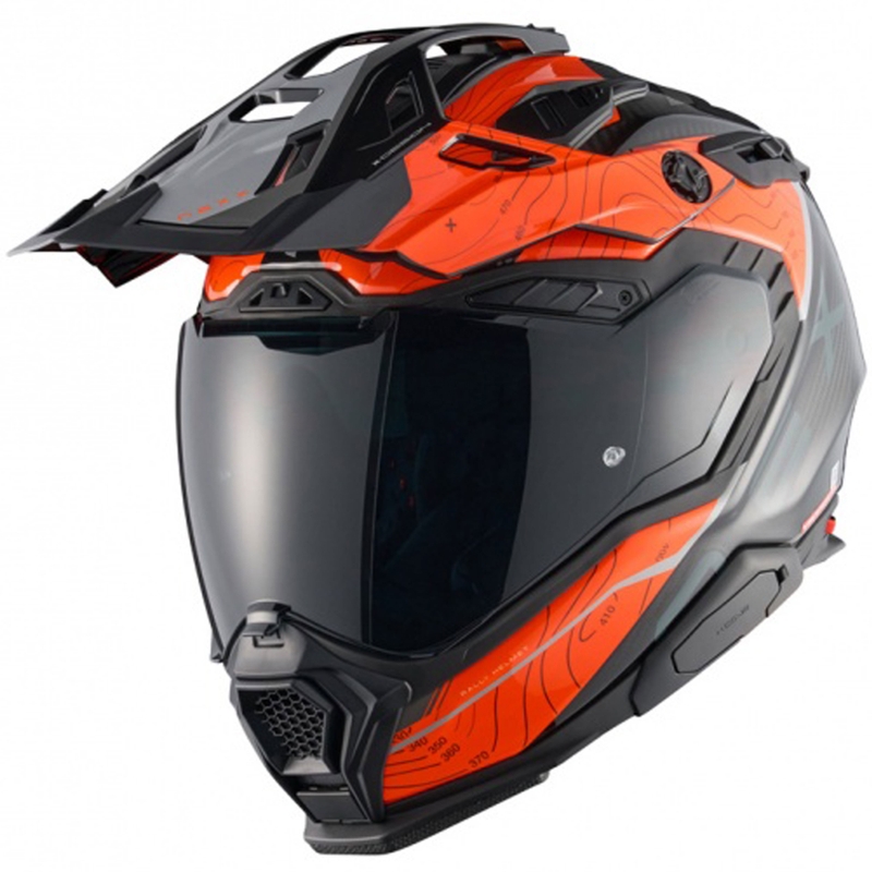 Enduro helma na motorku Nexx X.WED3 Furka oranžovo-šedá