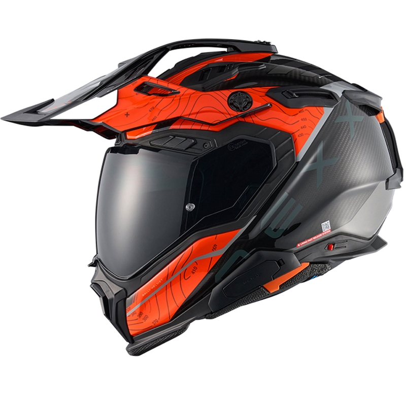 Enduro helma na motorku Nexx X.WED3 Furka oranžovo-šedá