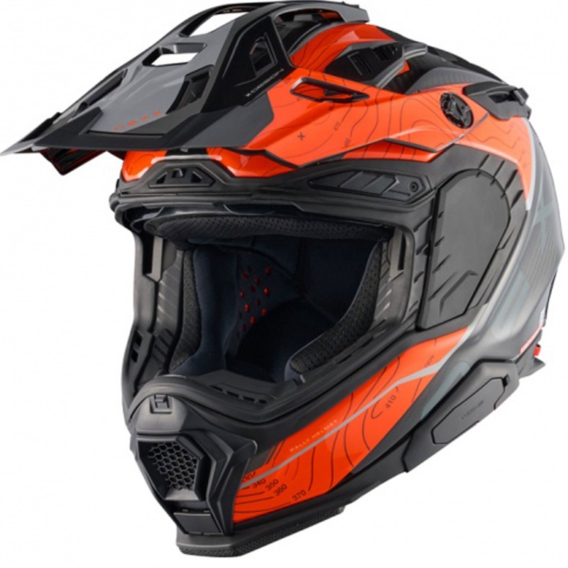Enduro helma na motorku Nexx X.WED3 Furka oranžovo-šedá