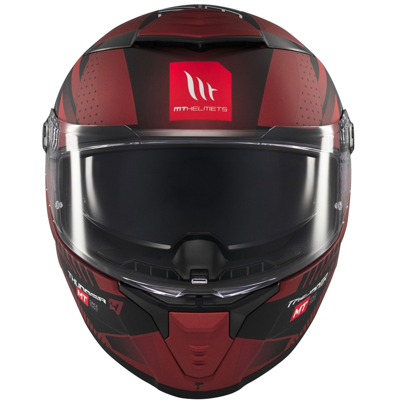 Integrální helma na motorku MT Thunder 4 SV Luminence matná červená