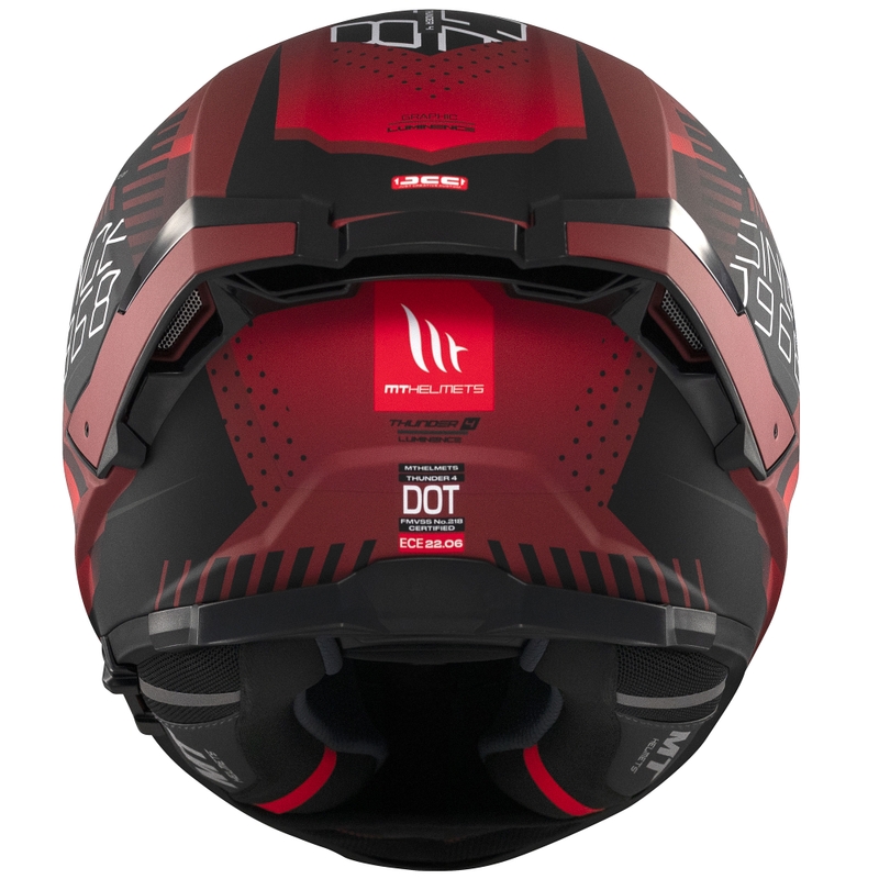 Integrální helma na motorku MT Thunder 4 SV Luminence matná červená