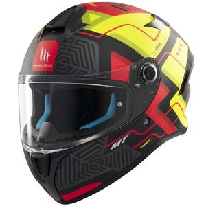Integrální helma na motorku MT Targo S Brik matná černo-žlutá