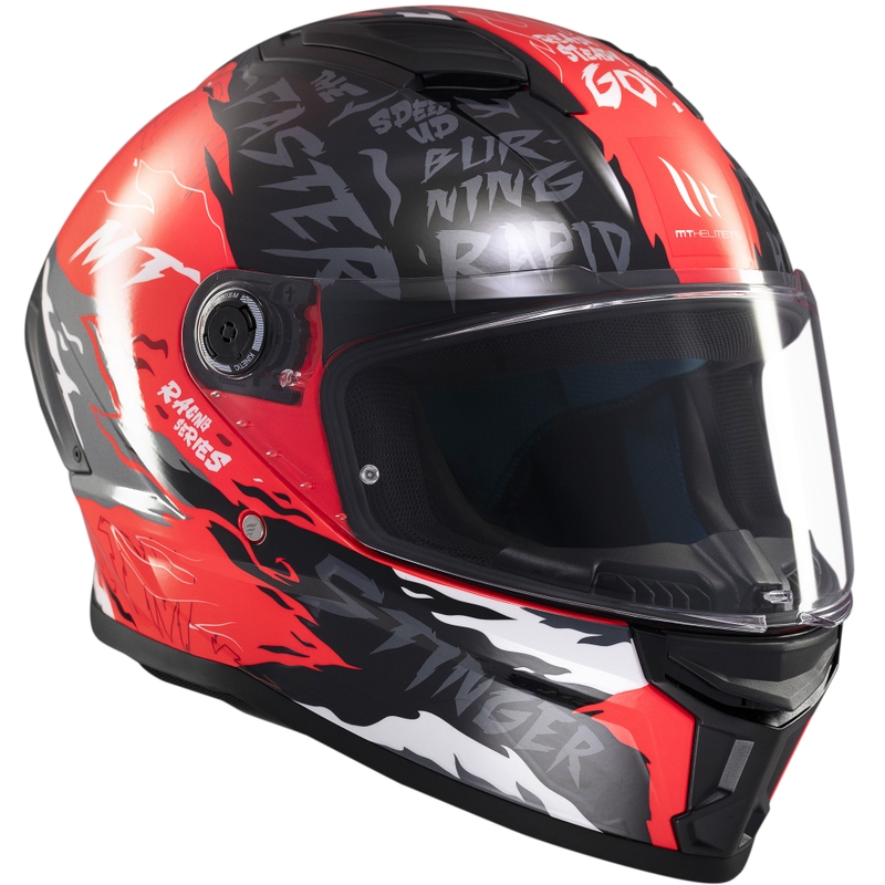 Integrální helma na motorku MT Stinger 2 Ardent černo-červená