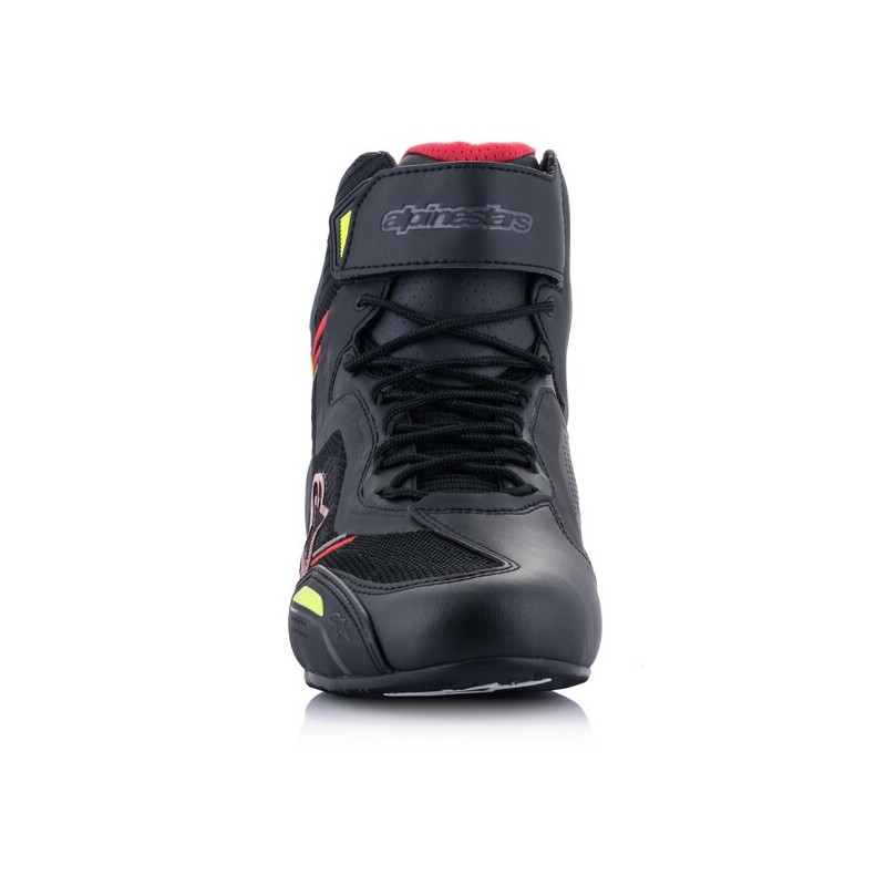 Boty na motorku Alpinestars Faster 3 Rideknit černo-červeno-fluo žluto-šedé